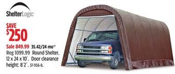 Canadian Tire Shelter logic round shelter, 12 x 24 x 10' offer