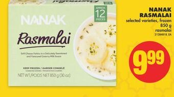 No Frills Nanak rasmalai, 850 g offer