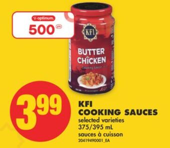 No Frills Kfi cooking sauces, 375/395 ml offer