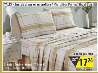 Hart Microfiber printed sheet sets offer