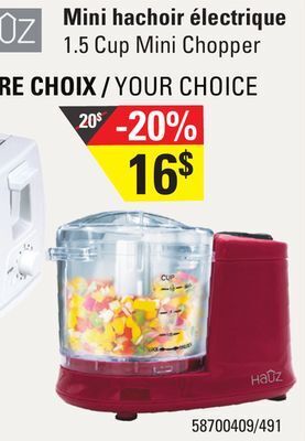 Sushi Shop 1.5 cup mini chopper offer