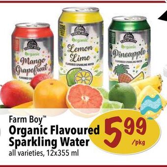 Farm Boy Farm boy™ organic flavoured sparkling water offer