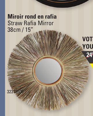 Sushi Shop Straw rafia mirror offer