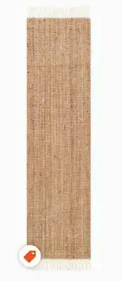 Home Depot Hand woven raleigh natural 2 ft. 6-inch x 8 ft. indoor runner offer