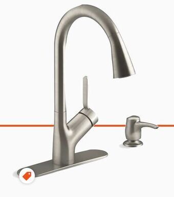 Home Depot Kohler setra pulldown ss offer