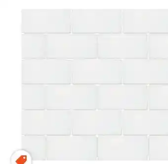 Home Depot Metro subway 2 x 4 brick white gloss porcelain tile  offer