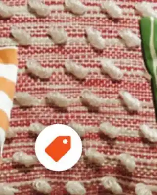 Home Depot Stylewell multi stripe textured patio pillow in tan offer