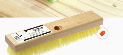 Home Depot Bennett 11-inch x 3-inch tampico/palmyra deck scrub brush  offer