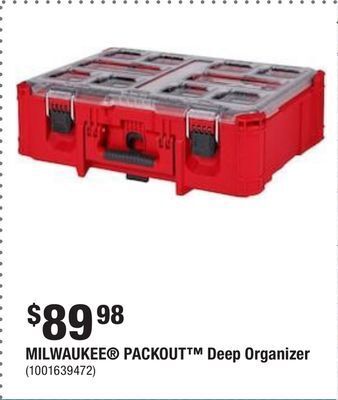 Home Depot Milwaukee® packout™ deep organizer offer