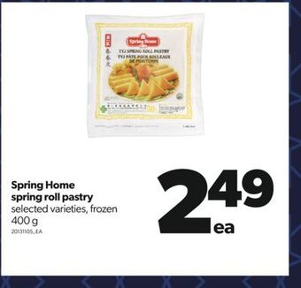 Real Canadian Superstore Spring home spring roll pastry, 400 g offer