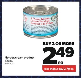 Real Canadian Superstore Nordex cream product, 170 ml offer