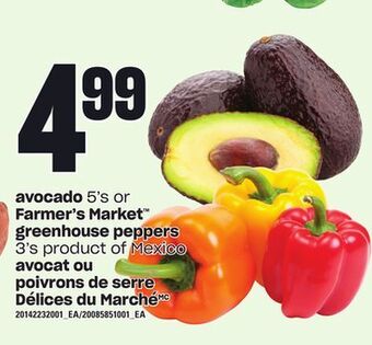 Valu-mart Avocat ou poivrons de serre délices du marche offer