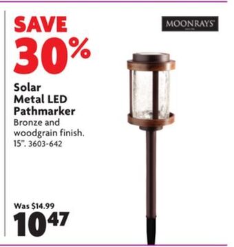 Home Hardware Solar metal led pathmarker offer