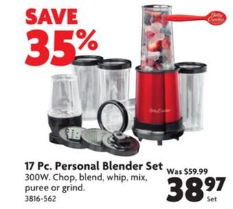 Home Hardware 17 pc. personal blender set offer