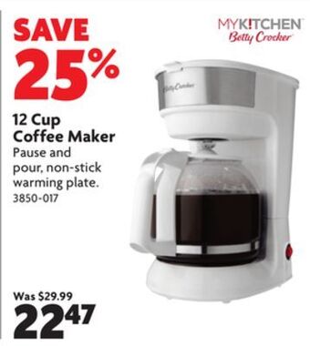 Home Hardware 12 cup coffee maker offer