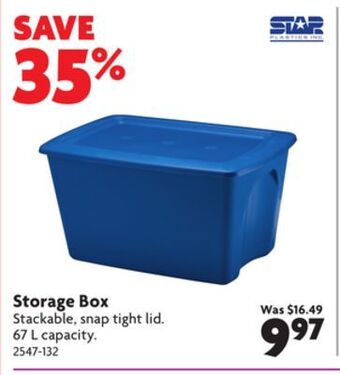 Home Hardware Storage box offer