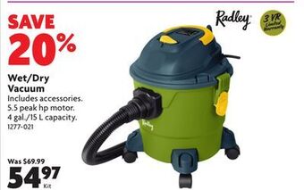 Home Hardware Wet/dry vacuum offer