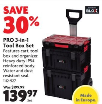 Home Hardware Pro 3-in-1 tool box set offer