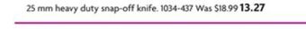 Home Hardware 25 mm heavy duty snap-off knife offer