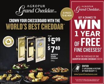 FreshCo Agropur grand cheddar offer