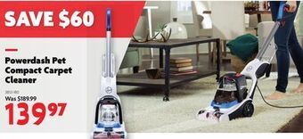 Home Hardware Powerdash pet compact carpet cleaner offer