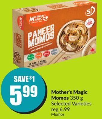 FreshCo Mother's magic momos 350 g selected varieties offer