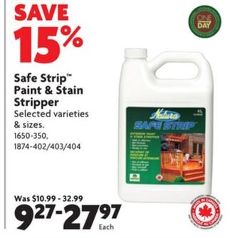 Home Hardware Safe strip paint & stain stripper offer
