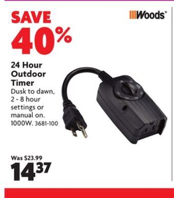 Home Hardware 24 hour outdoor timer offer