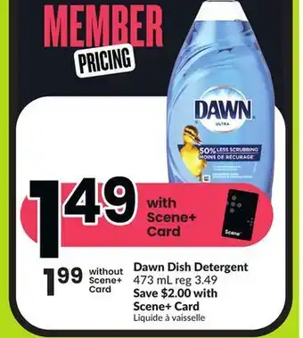 FreshCo Dawn dish detergent 473 ml offer