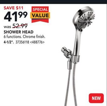 RONA Delta shower head 4-1/2 offer