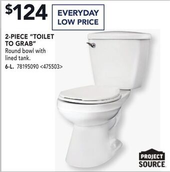 RONA Project source 2-piece toilet to grab offer