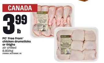 Zehrs Markets Pc® free from chicken drumsticks or thighs offer
