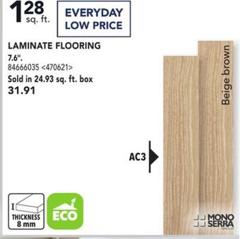 RONA Mono serra laminate flooring 7.6 offer
