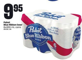 Zehrs Markets Pabst blue ribbon beer, 6x355 ml cans offer