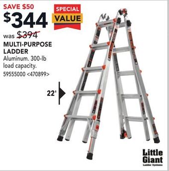 RONA Little giant multi-purpose ladder 22' offer