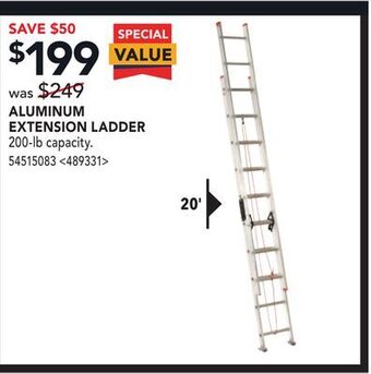 RONA Louisville aluminum extension ladder offer