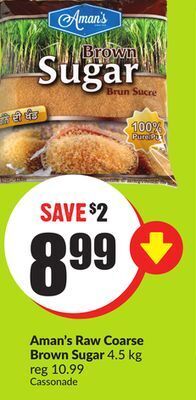 Chalo FreshCo Aman's raw coarse brown sugar 4.5 kg offer