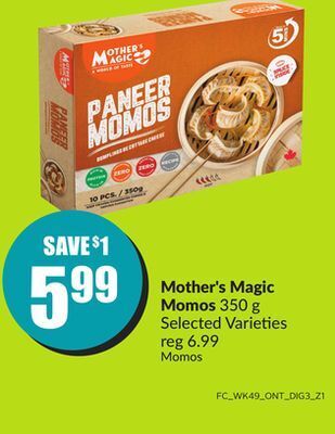 Chalo FreshCo Mother's magic momos 350 g selected varieties offer