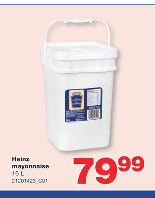 Wholesale Club Heinz mayonnaise, 16 l offer