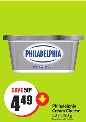 Chalo FreshCo Philadelphia cream cheese 227-250 g offer
