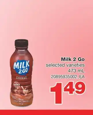 Wholesale Club Milk 2 go, 473 ml offer