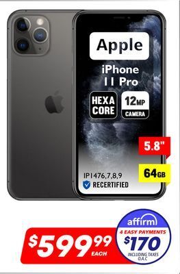 Factory Direct Apple 5.8 iphone 11 pro 64 gb offer