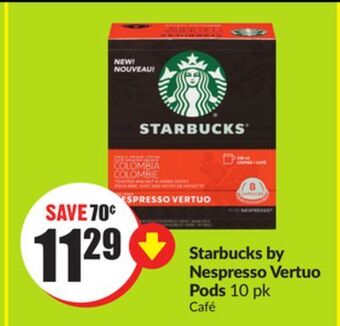 Chalo FreshCo Starbucks by nespresso vertuo pods 10 pk offer