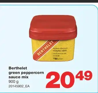 Wholesale Club Berthelet green peppercorn sauce mix, 900 g offer