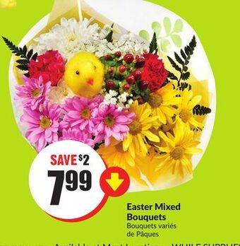 Chalo FreshCo Easter mixed bouquets offer