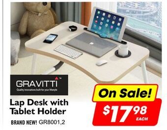 Factory Direct Gravitti™ lap desk with tablet holder offer
