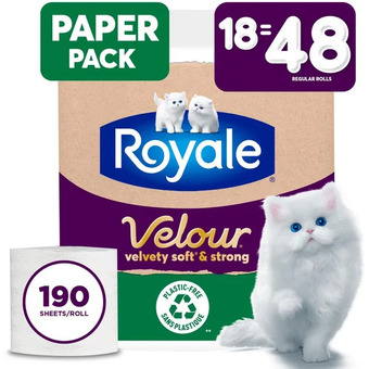 Walmart Royale velour bathroom tissue offer