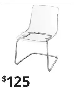 IKEA Tobias chair - transparent/chrome plated offer