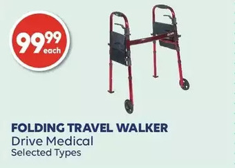 Wellwise by Shoppers Folding travel walker drive medical offer