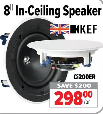 2001 Audio Video Kef 8 in-ceiling speaker offer